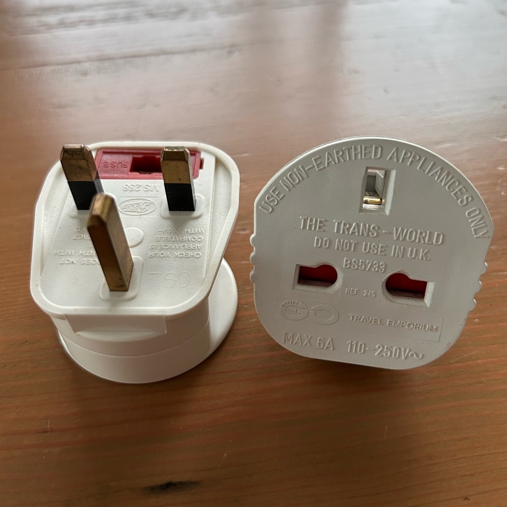 Boots travel plug adapter